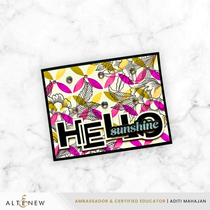 Outlined Hello Die Set - Altenew