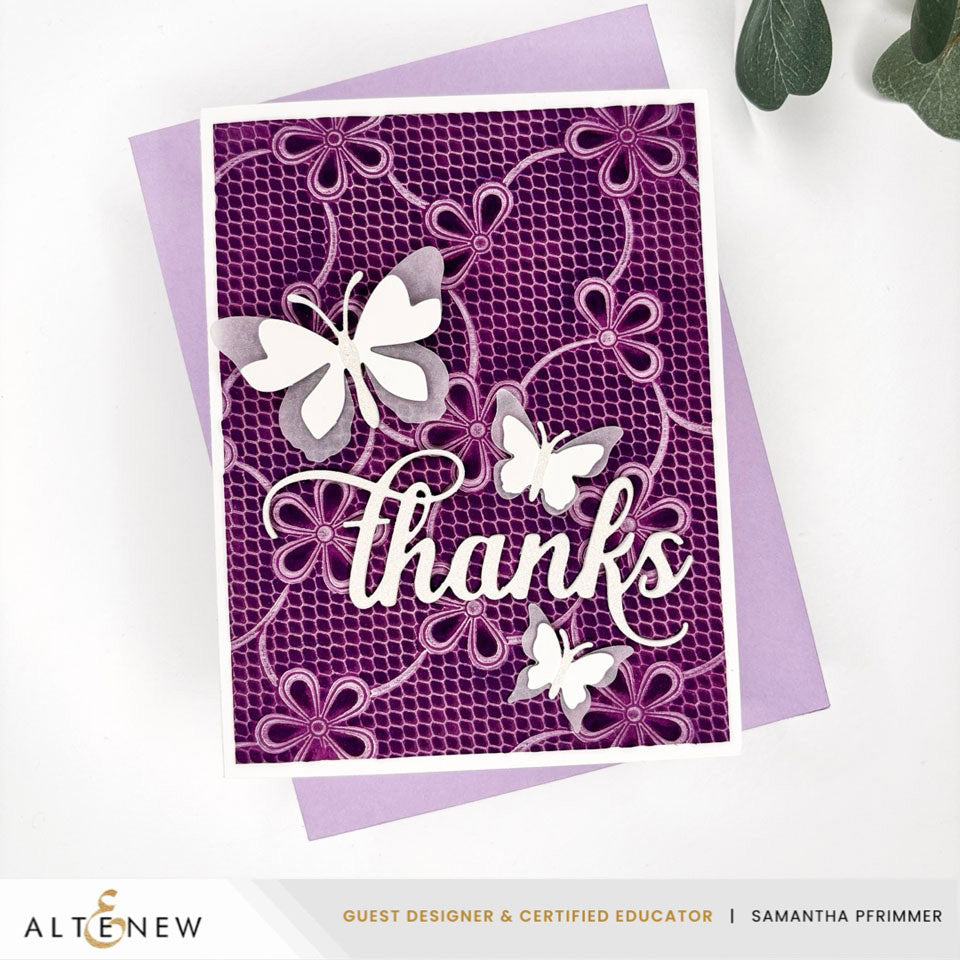 Lace Topped Petals 3D Embossing Folder - Altenew