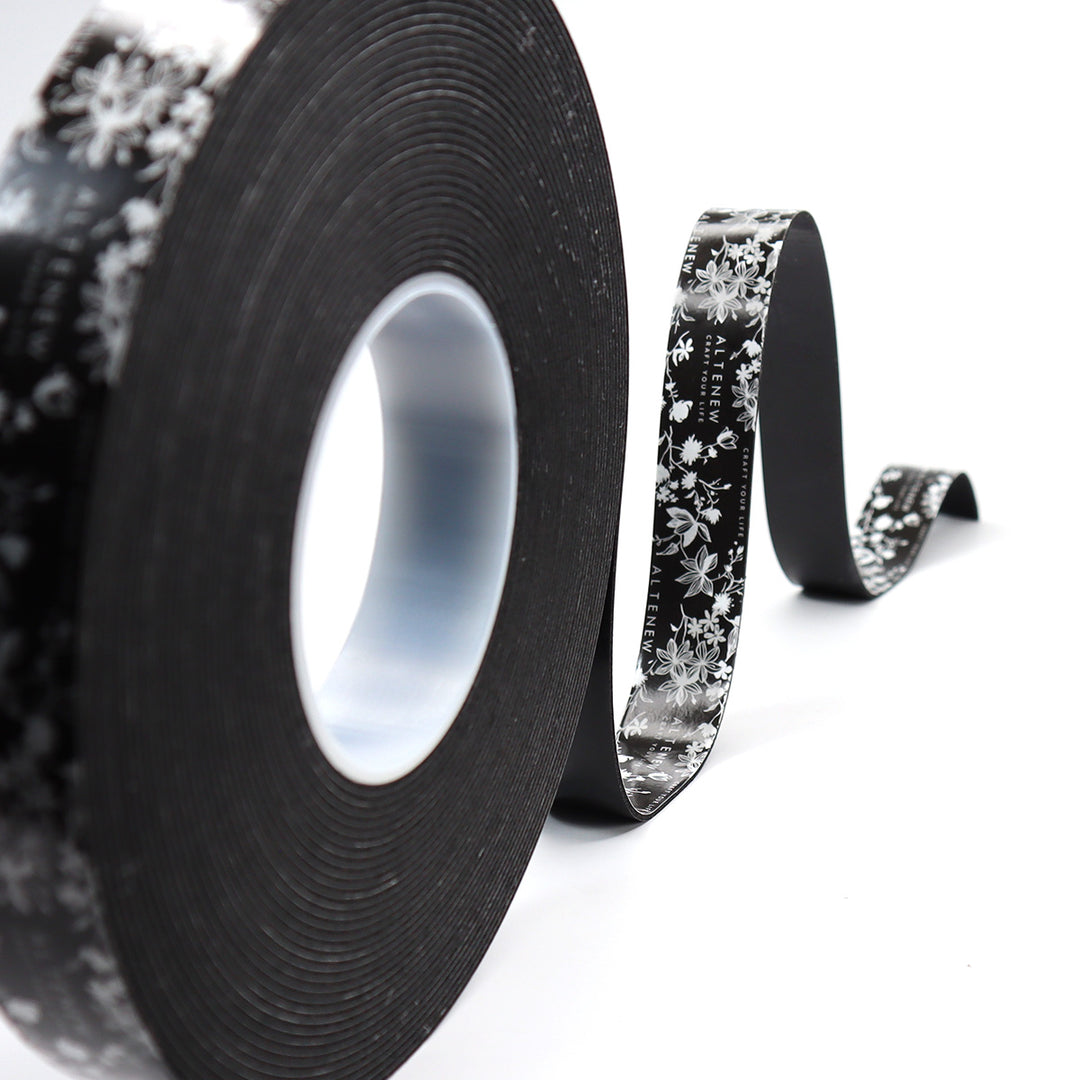 Black Instant Dimension Foam Tape - 1/16'' x 1'' x 15m - Altenew