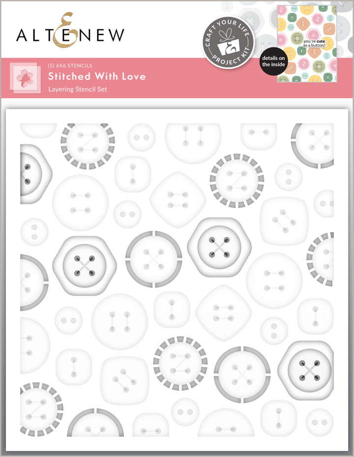 Craft Your Life Project Kit: Stitched With Love & Add-On Die Bundle - Altenew