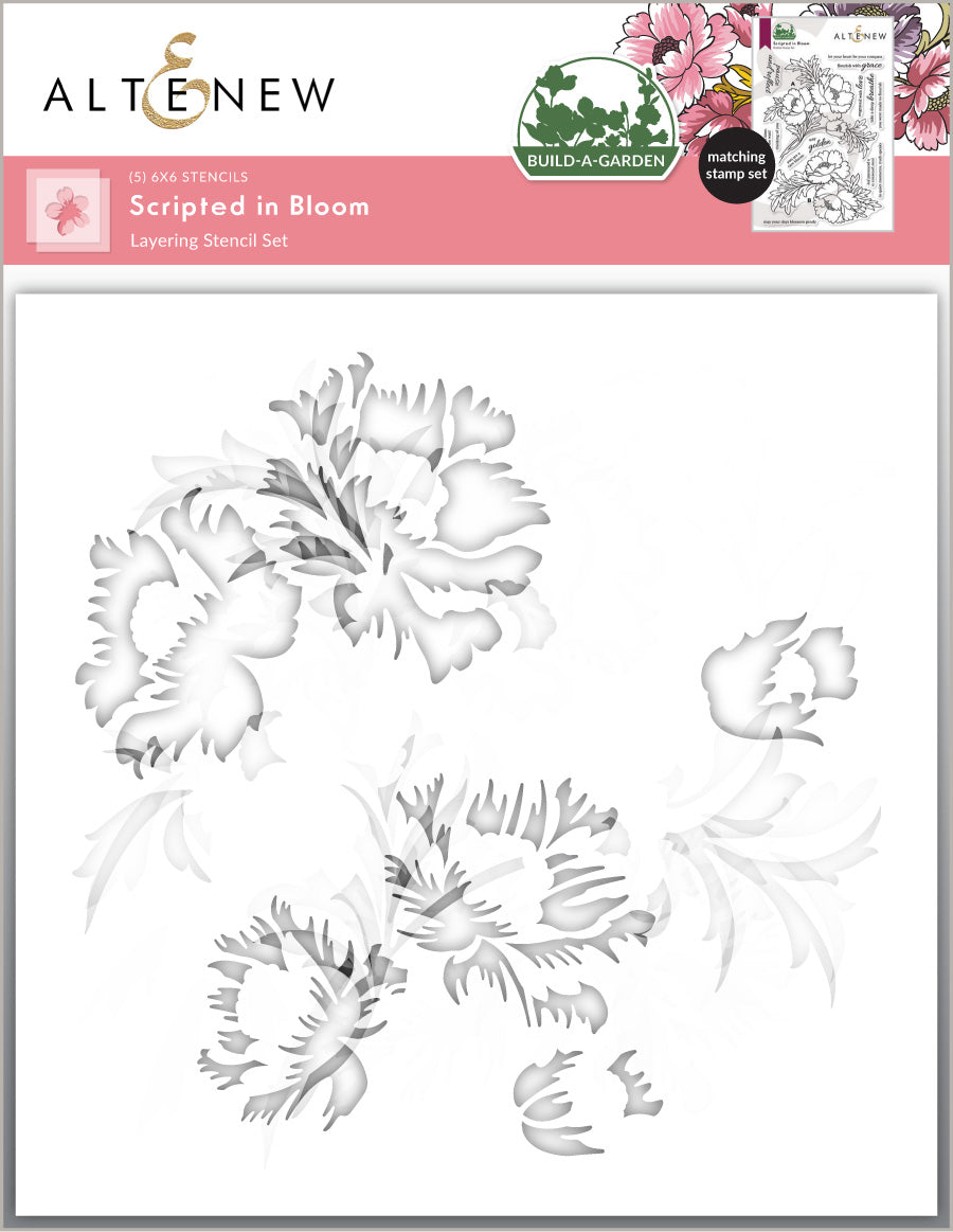 Build-A-Garden: Scripted in Bloom & Add-on Die Bundle - Altenew