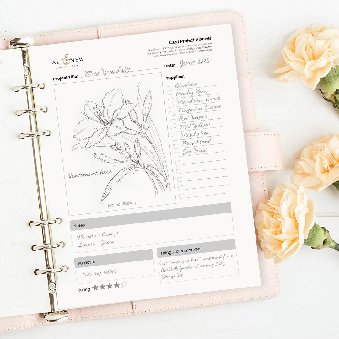 Ready-to-Use Card Project Planner - Altenew