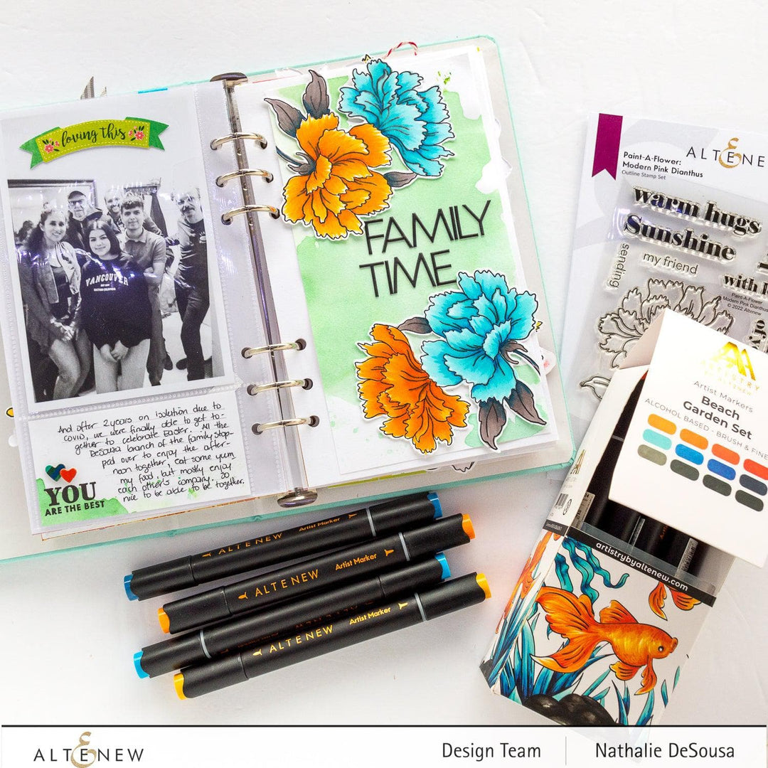 Altenew Alcohol Ink Bundle Beach Garden Artist Alcohol Markers Set & Alcohol Ink Bundle