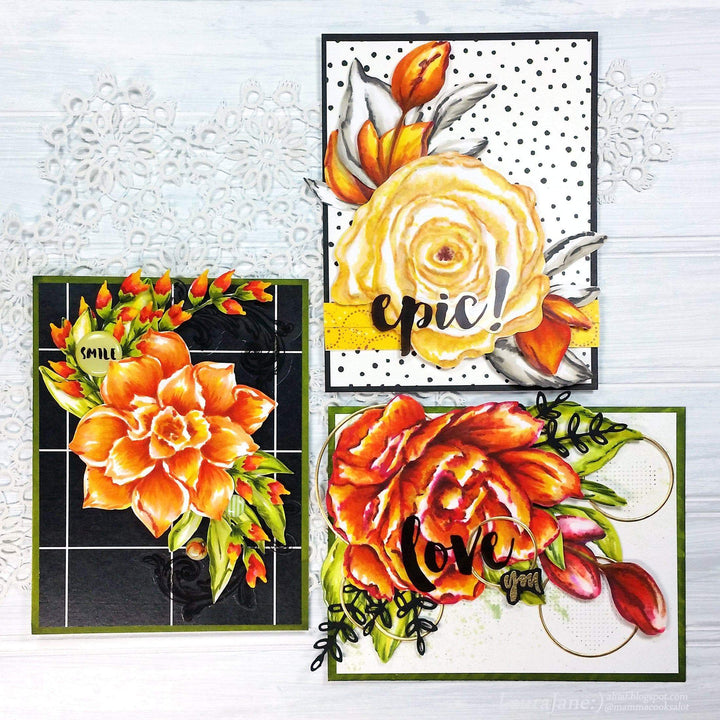 Altenew Alcohol Marker & Alcohol Ink Bundle Tropical Garden Artist Alcohol Markers Set E & Alcohol Ink Bundle (12 Colors)