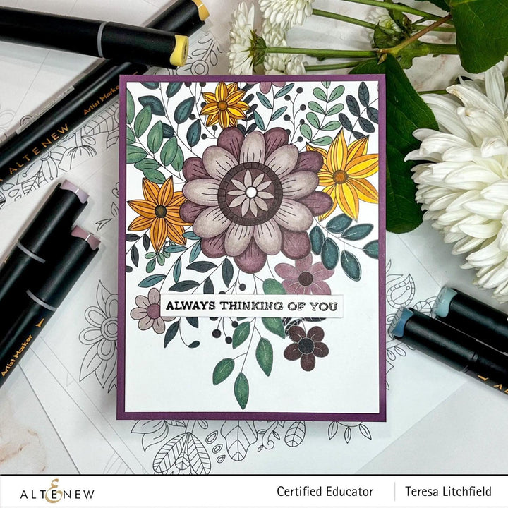 Be Creative Arts Crafts Alcohol Markers Space Garden Artist Alcohol Markers Set I