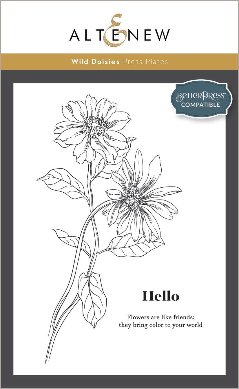 Altenew Betterpress Plate Bundle Delightful Blossoms Press Plate Bundle