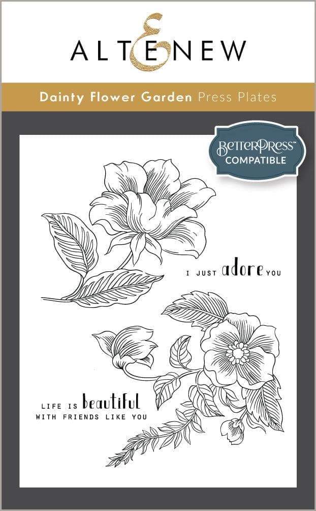 Altenew Betterpress Plate Bundle Delightful Blossoms Press Plate Bundle