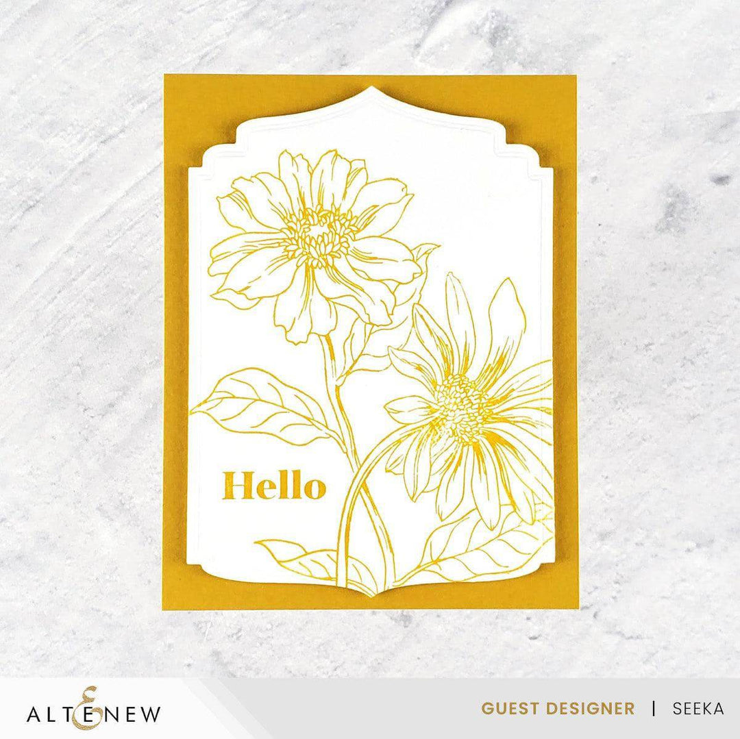 Altenew Betterpress Plate Bundle Delightful Blossoms Press Plate Bundle