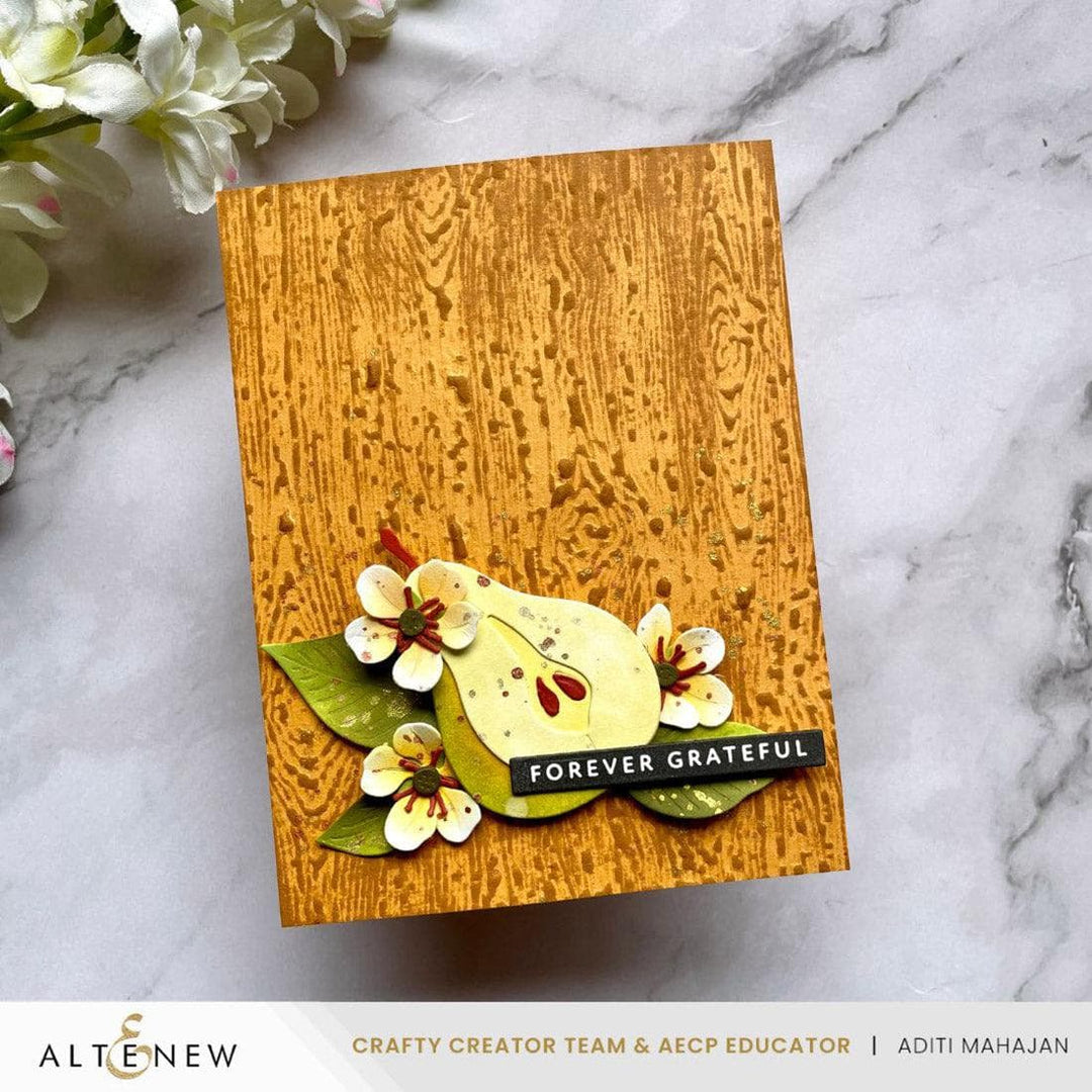 Essential Textures: Fine Woodgrain Press Plates/Foil Plates