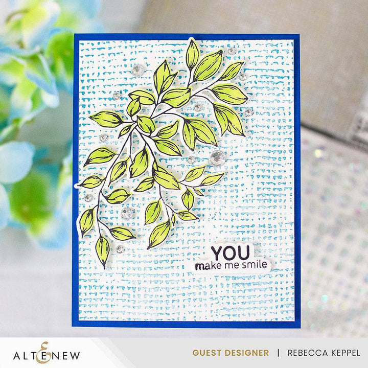 Essential Textures: Rustic Burlap Press Plate