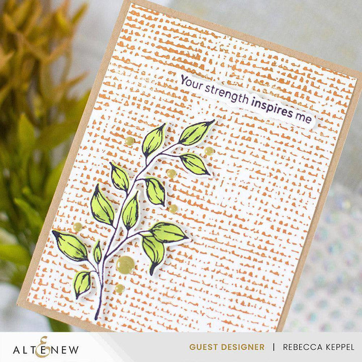 Essential Textures: Rustic Burlap Press Plate