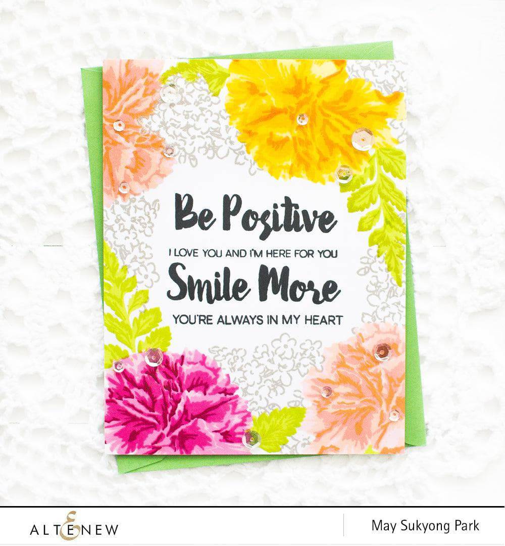 Altenew Build-A-Flower Set Build-A-Flower: Carnation Layering Stamp & Die Set