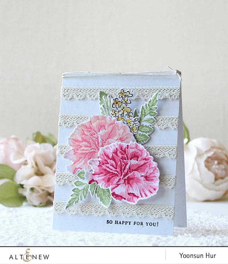Altenew Build-A-Flower Set Build-A-Flower: Carnation Layering Stamp & Die Set