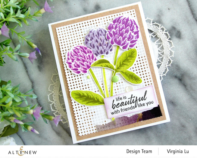 Altenew Build-A-Flower Set Build-A-Flower: Clover Layering Stamp & Die Set