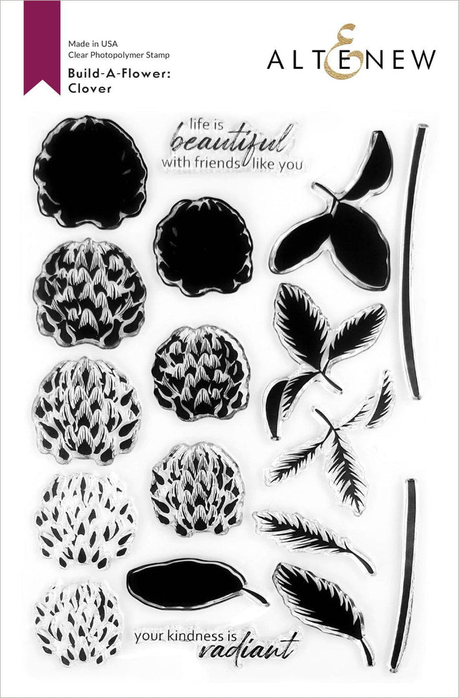 Altenew Build-A-Flower Set Build-A-Flower: Clover Layering Stamp & Die Set
