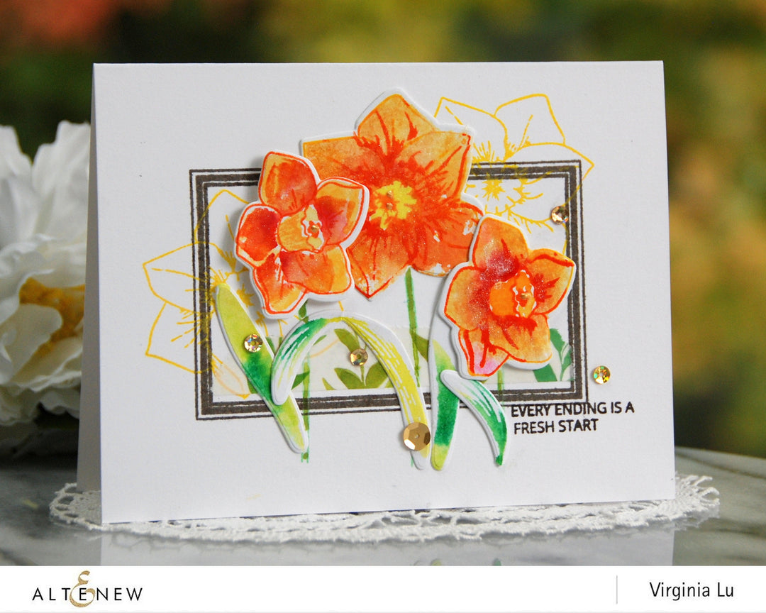 Altenew Build-A-Flower Set Build-A-Flower: Daffodil Layering Stamp & Die Set