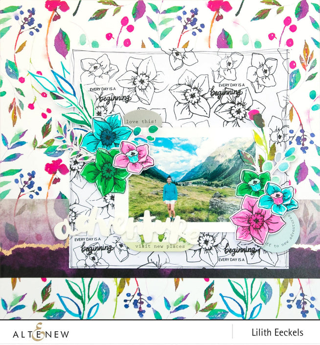 Altenew Build-A-Flower Set Build-A-Flower: Daffodil Layering Stamp & Die Set