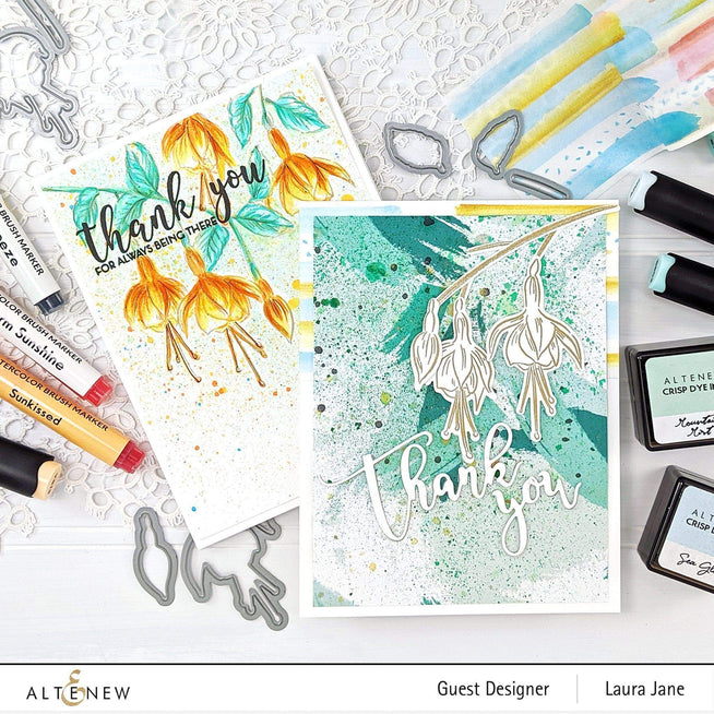 Altenew Build-A-Flower Set Build-A-Flower: Fuchsia Layering Stamp & Die Set
