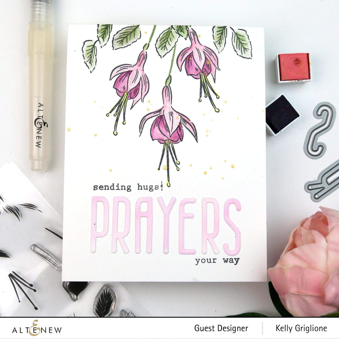 Altenew Build-A-Flower Set Build-A-Flower: Fuchsia Layering Stamp & Die Set