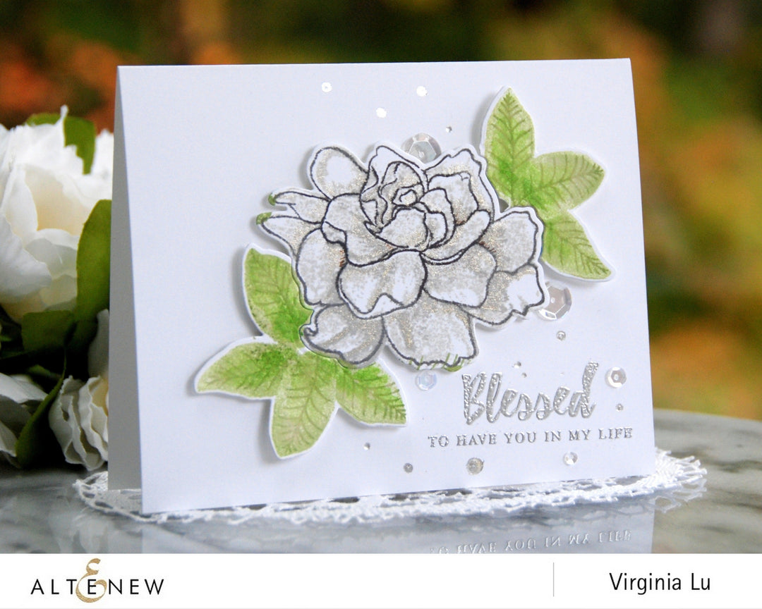 Altenew Build-A-Flower Set Build-A-Flower: Gardenia Layering Stamp & Die Set