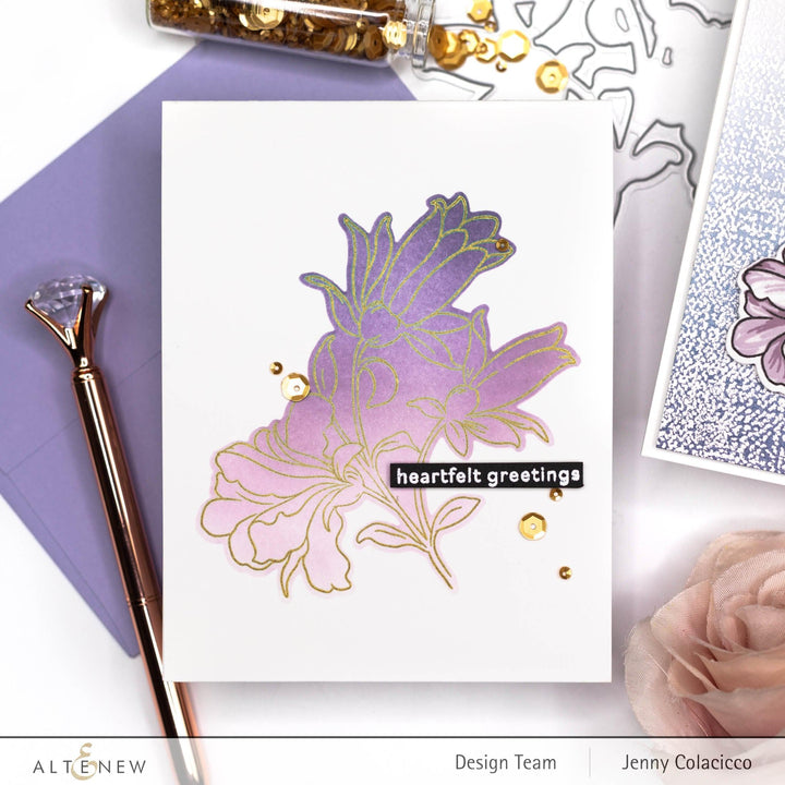 Altenew Build-A-Flower Set Build-A-Flower: Giant Bellflower Layering Stamp & Die Set