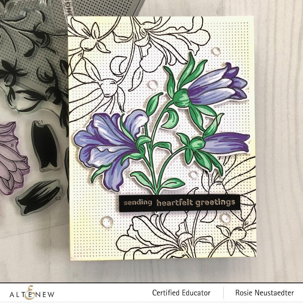 Altenew Build-A-Flower Set Build-A-Flower: Giant Bellflower Layering Stamp & Die Set