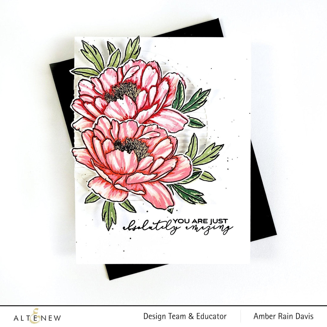 Altenew Build-A-Flower Set Build-A-Flower: Hawaiian Coral Layering Stamp & Die Set