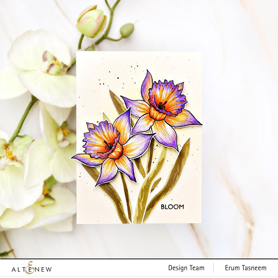 Altenew Build-A-Flower Set Build-A-Flower: Narcissus Layering Stamp & Die Set