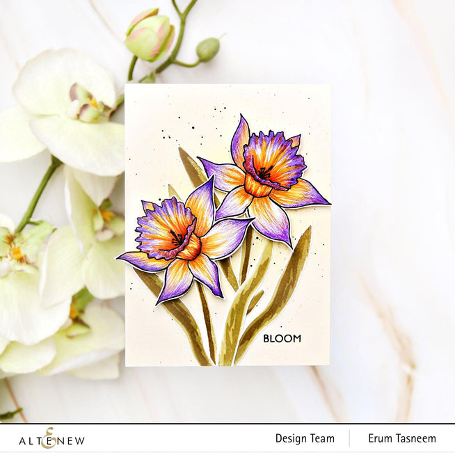 Altenew Build-A-Flower Set Build-A-Flower: Narcissus Layering Stamp & Die Set