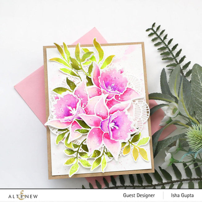 Altenew Build-A-Flower Set Build-A-Flower: Narcissus Layering Stamp & Die Set