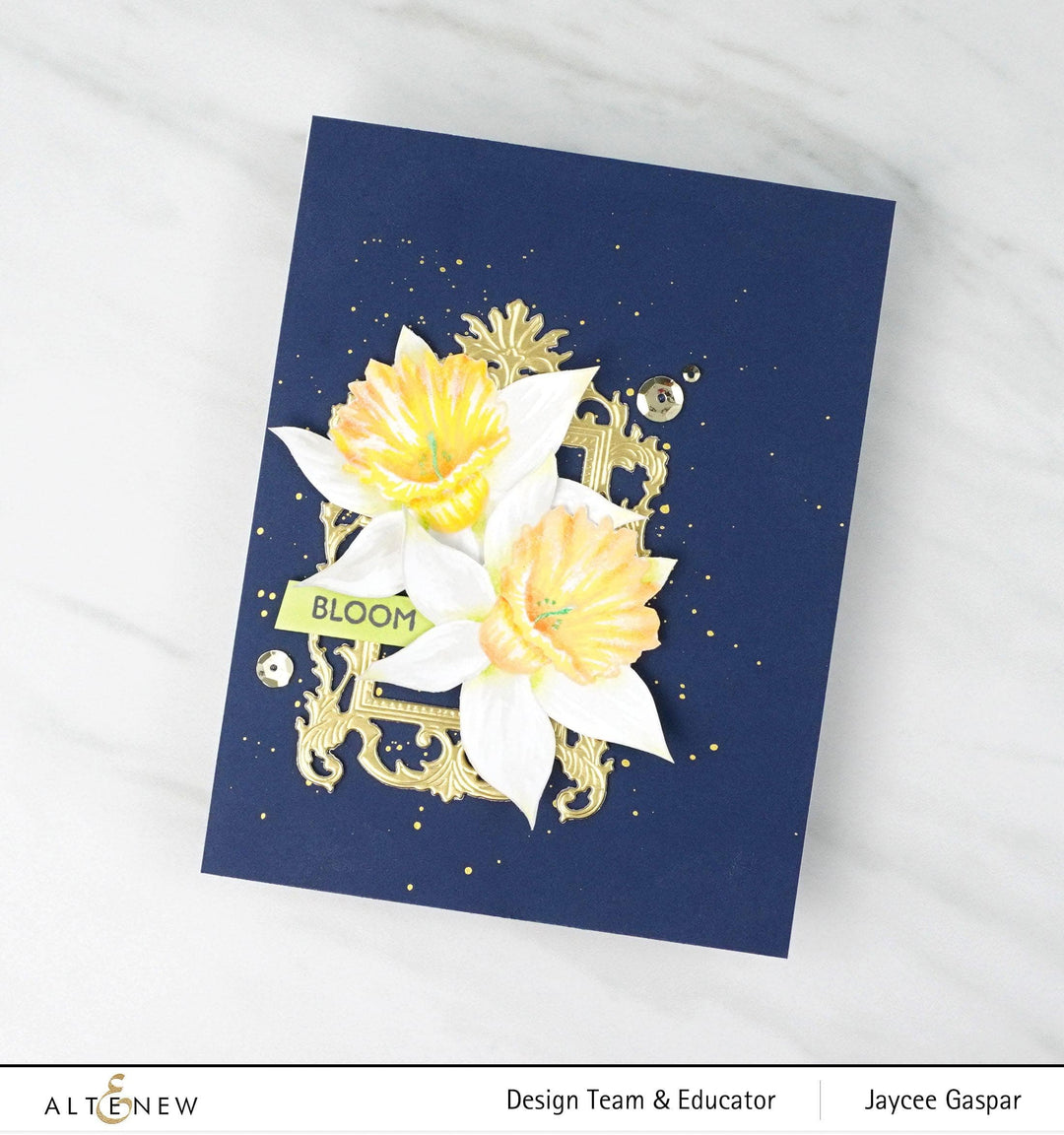 Altenew Build-A-Flower Set Build-A-Flower: Narcissus Layering Stamp & Die Set