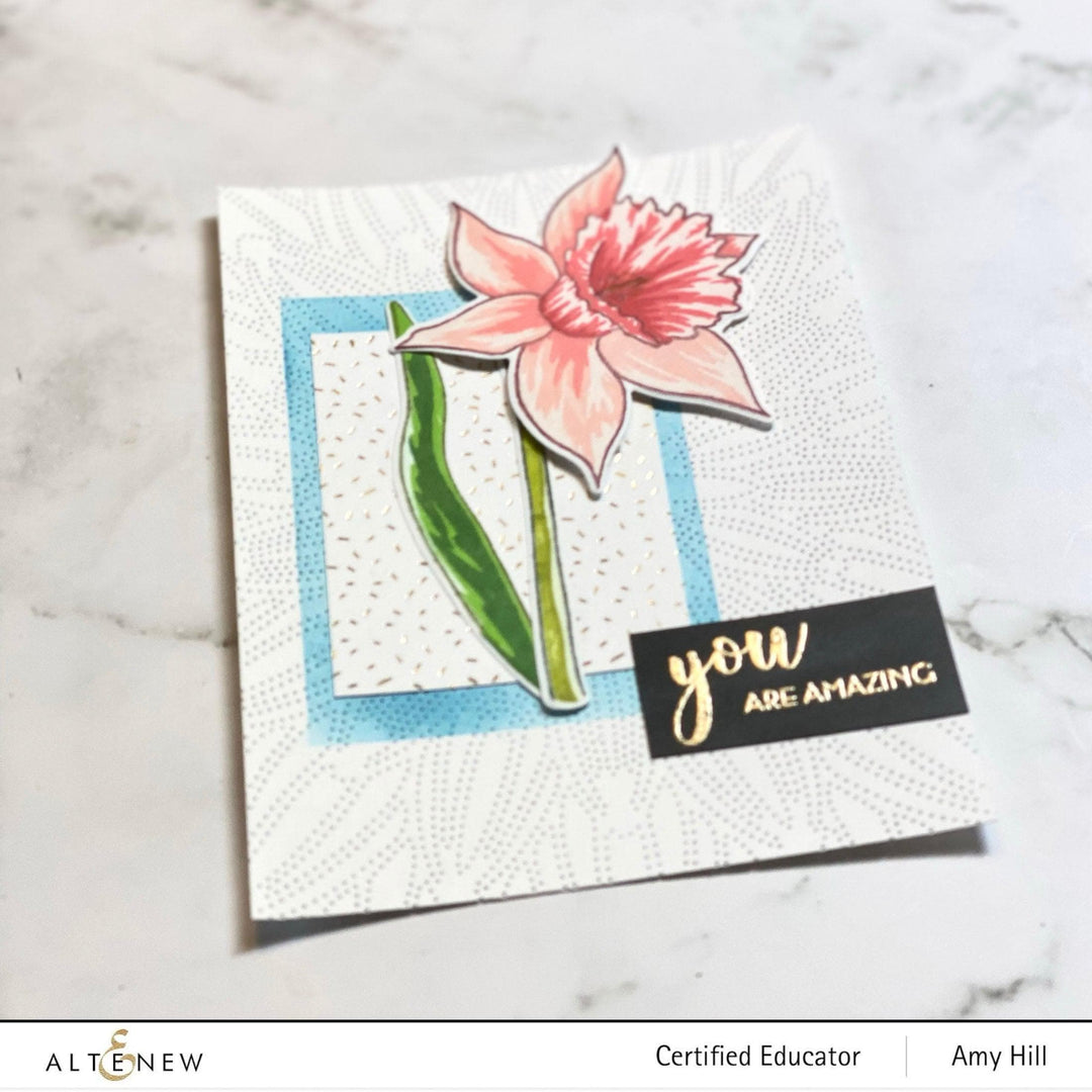 Altenew Build-A-Flower Set Build-A-Flower: Narcissus Layering Stamp & Die Set
