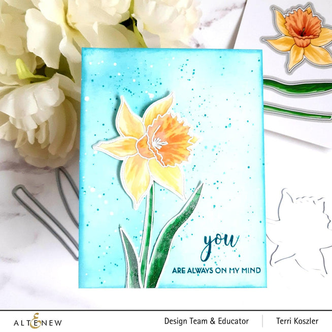 Altenew Build-A-Flower Set Build-A-Flower: Narcissus Layering Stamp & Die Set