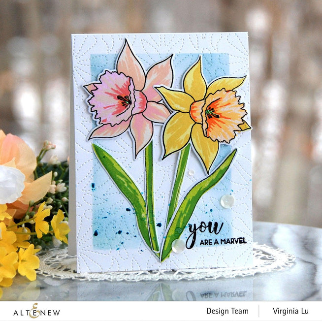 Altenew Build-A-Flower Set Build-A-Flower: Narcissus Layering Stamp & Die Set