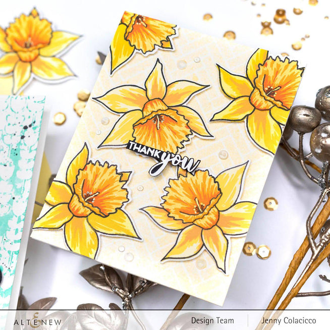 Altenew Build-A-Flower Set Build-A-Flower: Narcissus Layering Stamp & Die Set