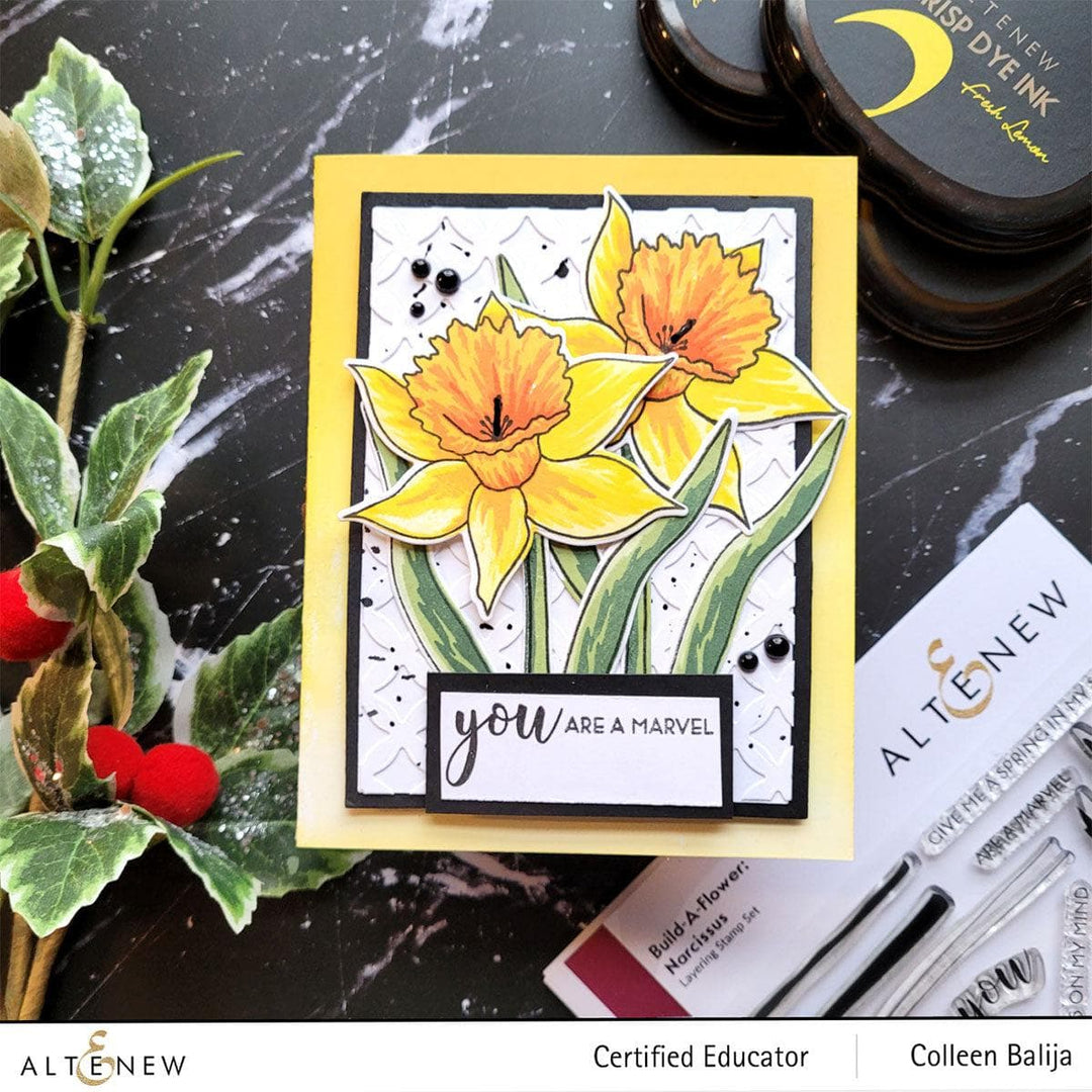 Altenew Build-A-Flower Set Build-A-Flower: Narcissus Layering Stamp & Die Set