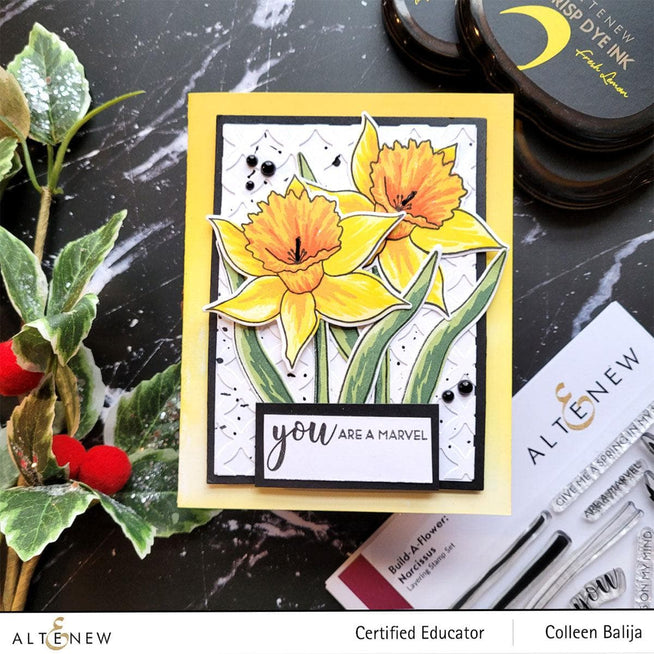 Altenew Build-A-Flower Set Build-A-Flower: Narcissus Layering Stamp & Die Set