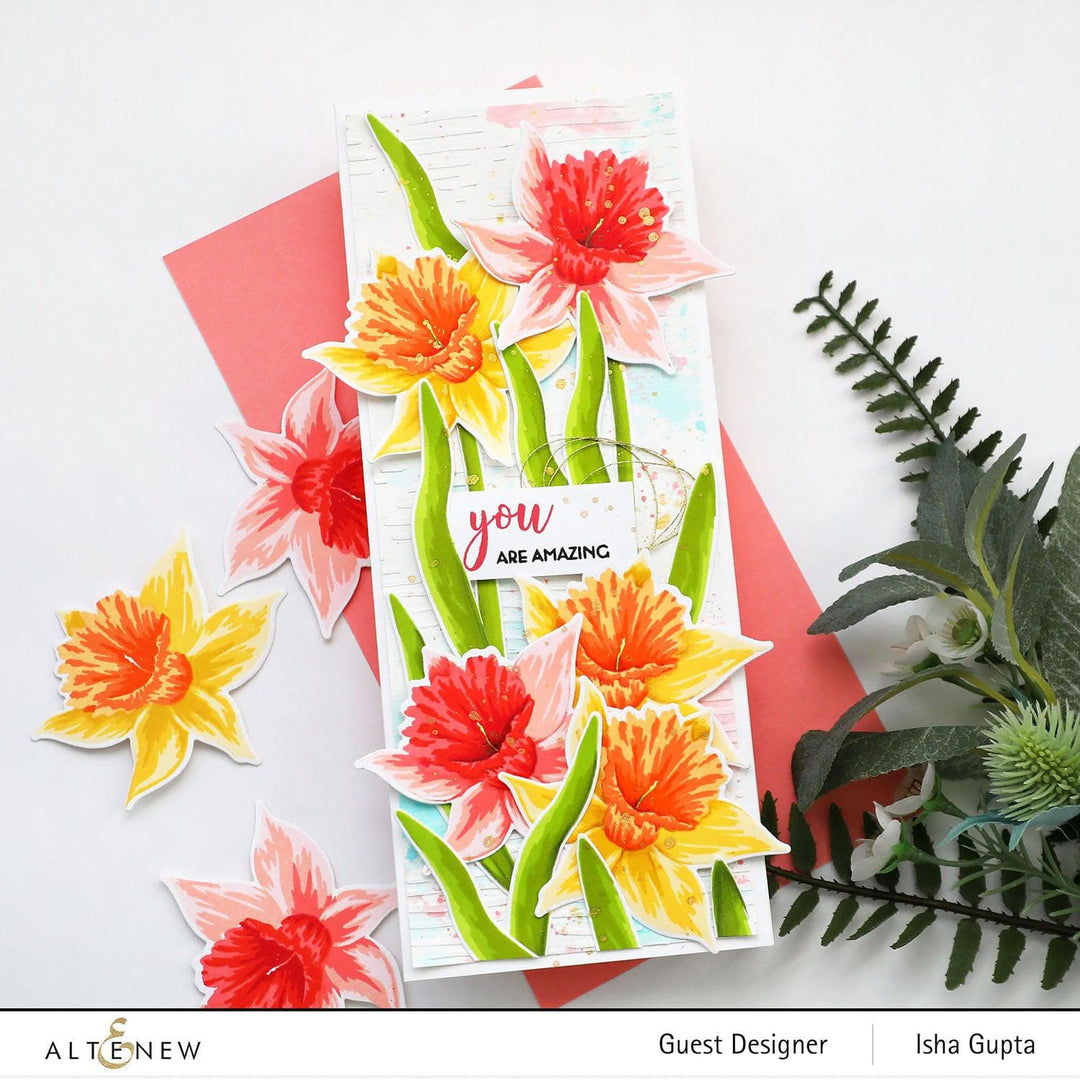 Altenew Build-A-Flower Set Build-A-Flower: Narcissus Layering Stamp & Die Set