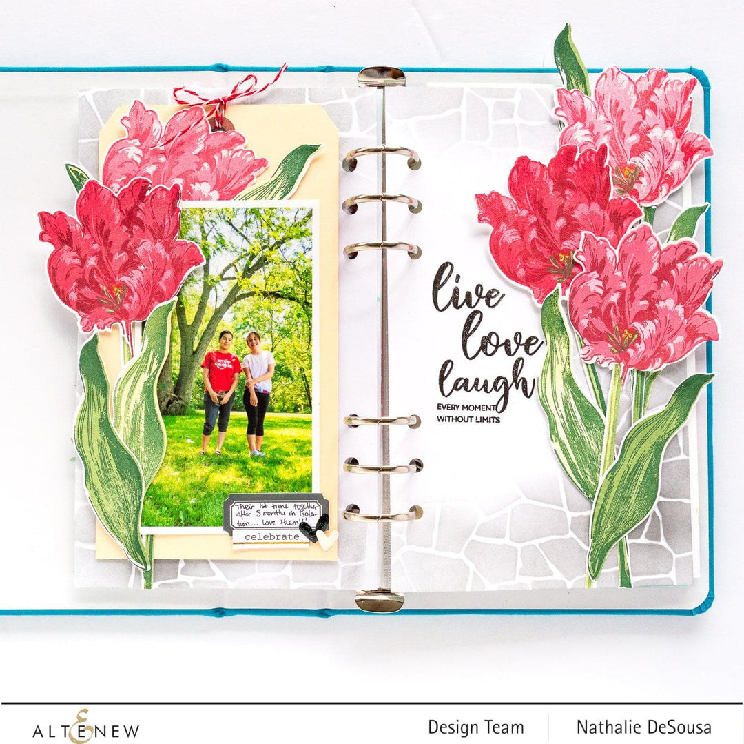 Altenew Build-A-Flower Set Build-A-Flower: Parrot Tulips Layering Stamp & Die Set