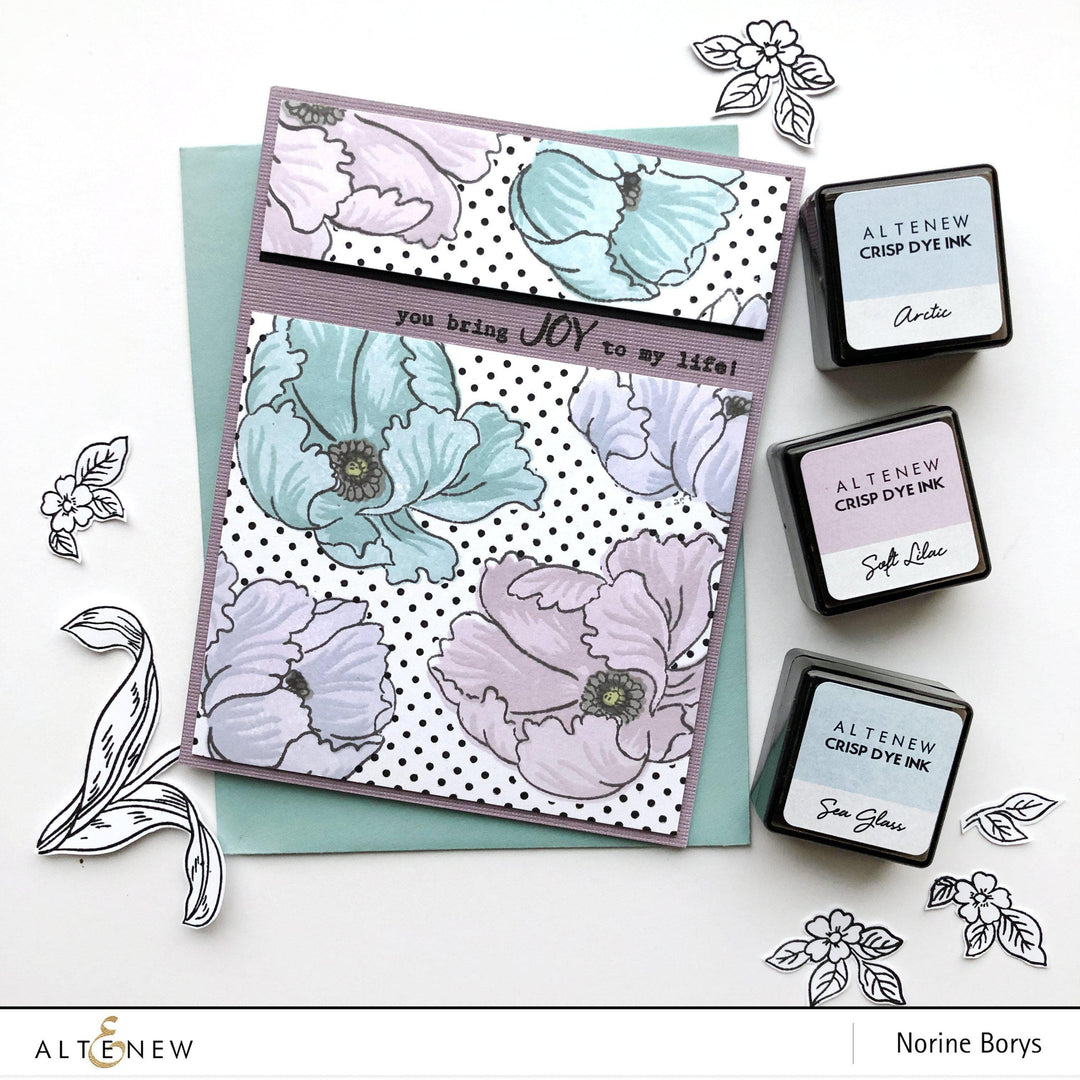 Altenew Build-A-Flower Set Build-A-Flower: Poppy Layering Stamp & Die Set