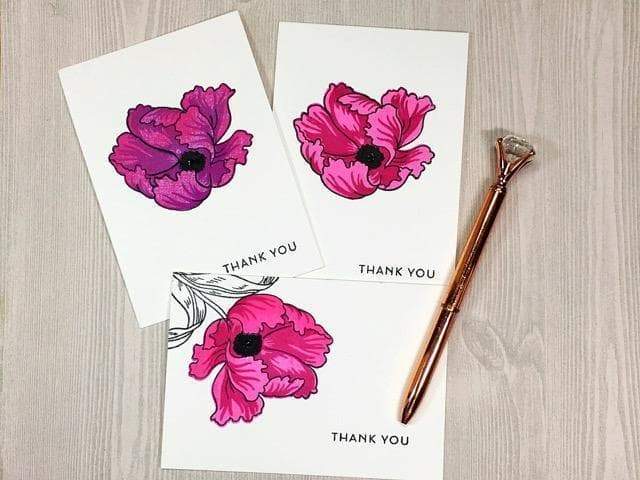 Altenew Build-A-Flower Set Build-A-Flower: Poppy Layering Stamp & Die Set