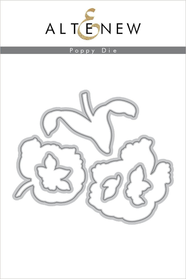 Altenew Build-A-Flower Set Build-A-Flower: Poppy Layering Stamp & Die Set