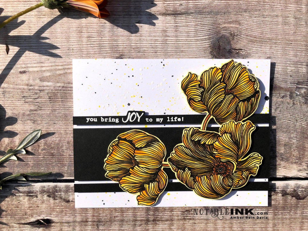 Altenew Build-A-Flower Set Build-A-Flower: Poppy Layering Stamp & Die Set