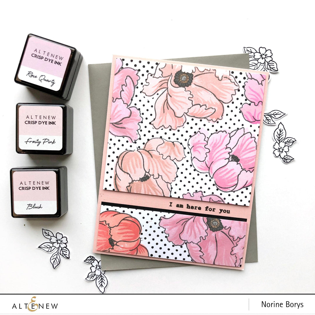 Altenew Build-A-Flower Set Build-A-Flower: Poppy Layering Stamp & Die Set