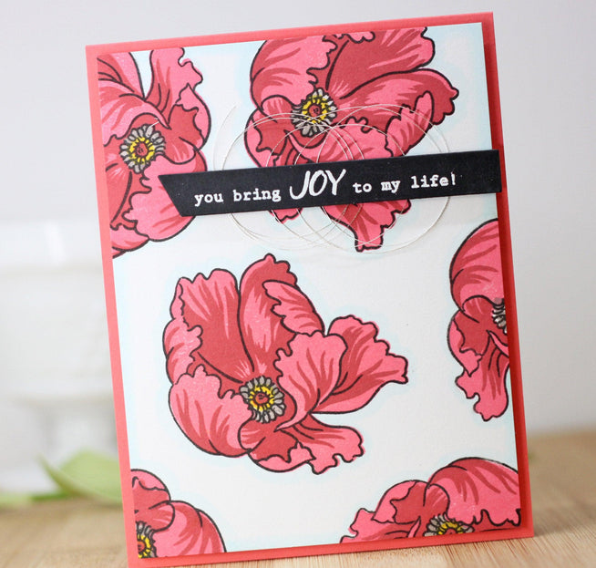 Altenew Build-A-Flower Set Build-A-Flower: Poppy Layering Stamp & Die Set