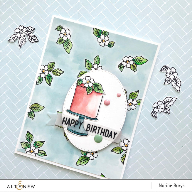 Altenew Build-A-Flower Set Build-A-Flower: Poppy Layering Stamp & Die Set