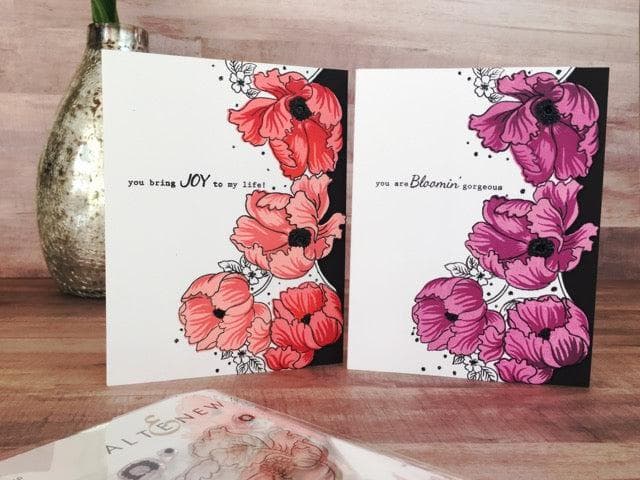 Altenew Build-A-Flower Set Build-A-Flower: Poppy Layering Stamp & Die Set