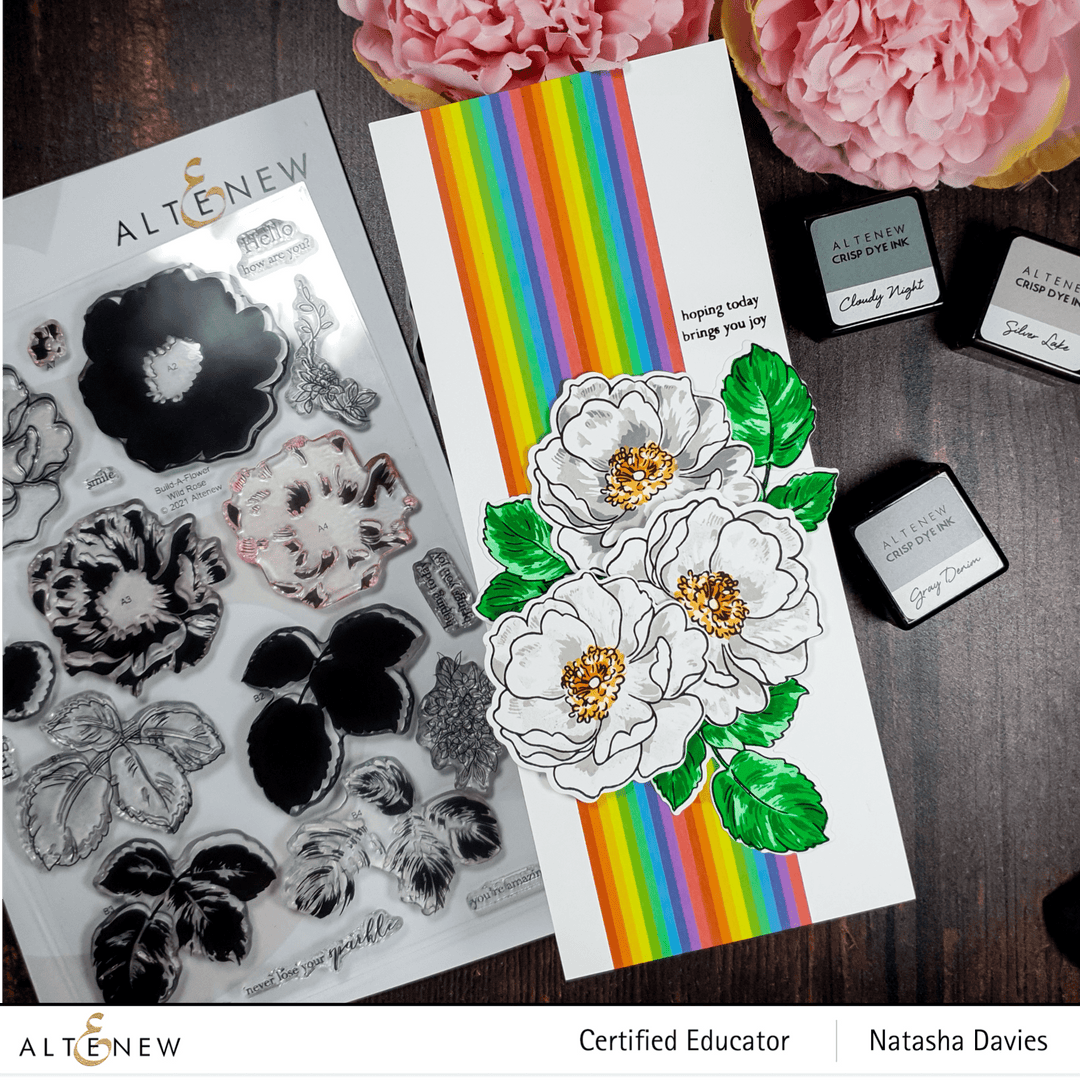 Altenew Build-A-Flower Set Build-A-Flower: Wild Rose Layering Stamp & Die Set