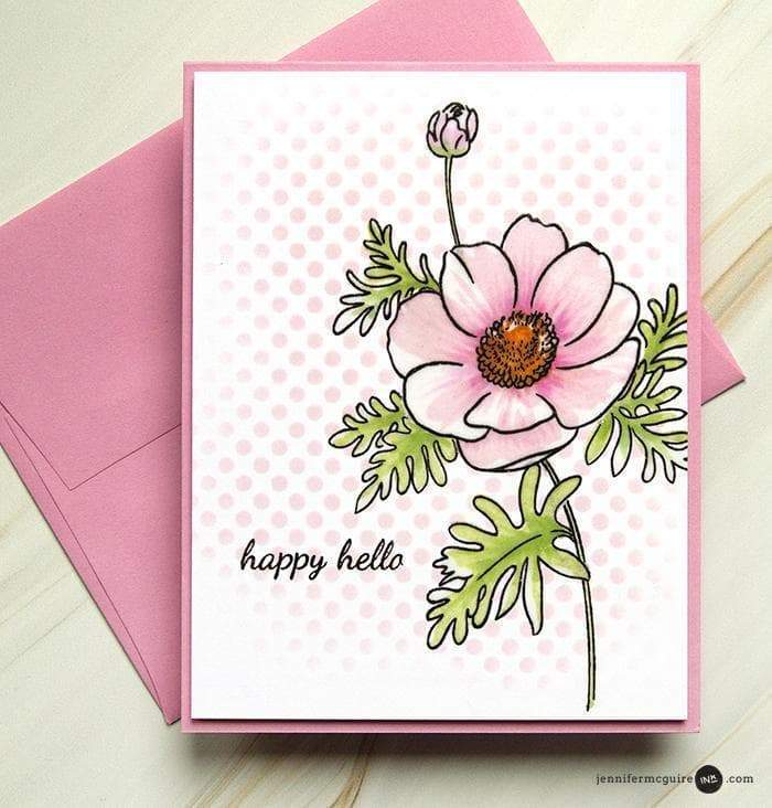 Altenew Build-A-Flower Set Build-A-Flower: Anemone Coronaria Layering Stamp & Die Set & Ink Bundle