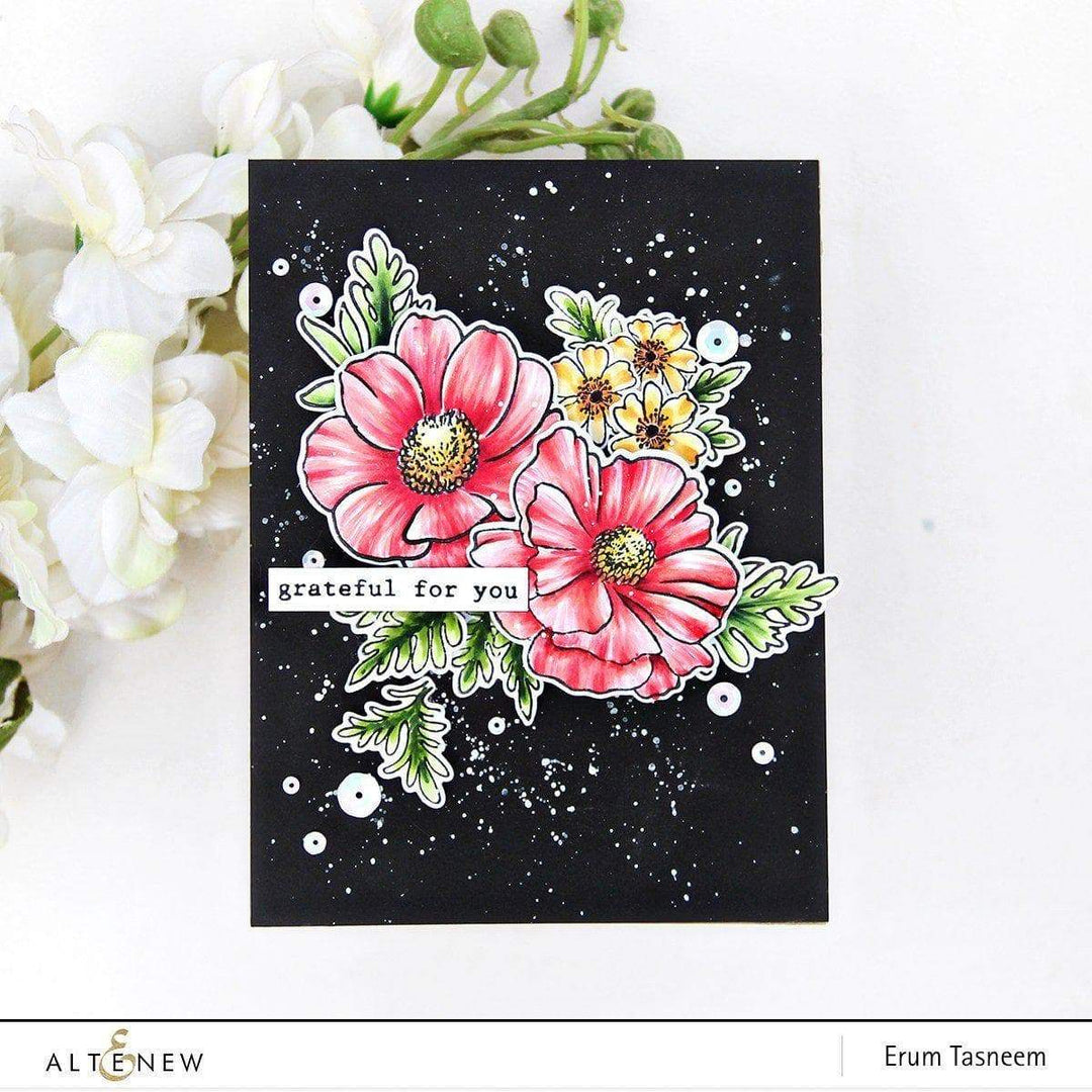 Altenew Build-A-Flower Set Build-A-Flower: Anemone Coronaria Layering Stamp & Die Set & Ink Bundle